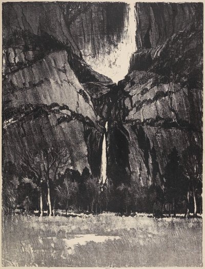 Las cataratas inferiores, Yosemite, 1912 de Joseph Pennell